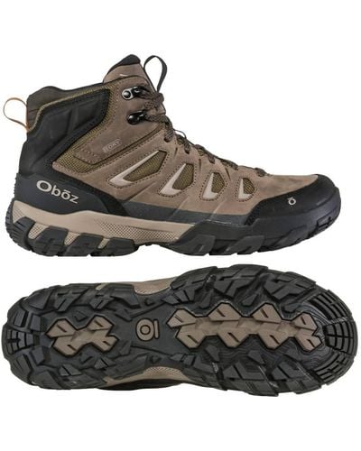 Obōz Sawtooth X Mid Waterproof Hiking Shoes - Brown