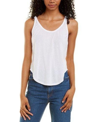Chaser Brand Cropped Racerback Top - White
