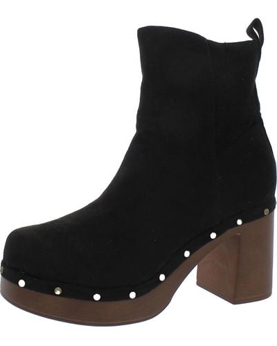 New York & Company Studded Zip Up Ankle Boots - Black