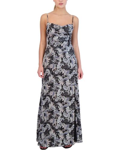 Laundry by Shelli Segal Paisley Maxi Cocktail And Party Dress - Multicolor