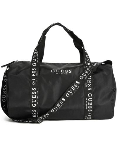 Guess Factory Logo Duffle Bag - Black