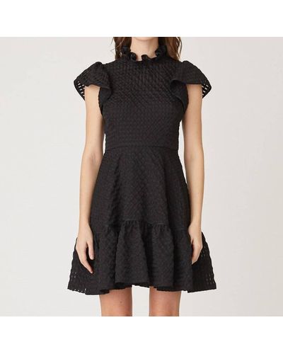 Shoshanna Delaney Mini Dress - Black