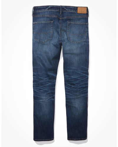 American Eagle Outfitters Ae Airflex+ Temp Tech Athletic Straight Jean - Blue