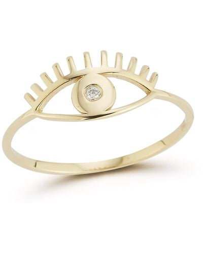 Ember Fine Jewelry & Diamond Evil Eye Ring - White
