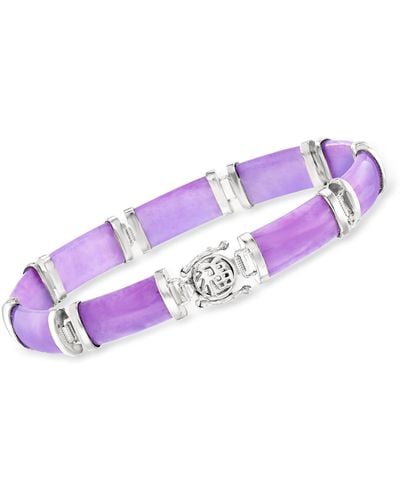 Ross-Simons Jade "good Fortune" Bracelet - Purple