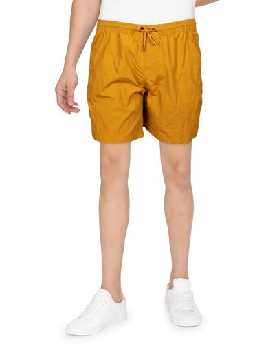 Sun & Stone Regular Fit Water Resistant Casual Shorts - Yellow