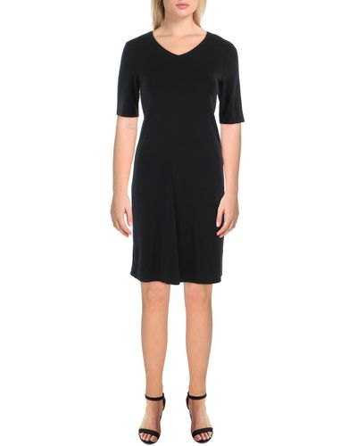 Eileen Fisher Blend Short T-shirt Dress - Black
