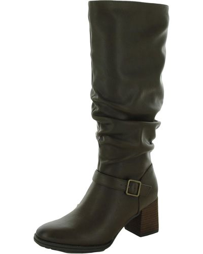 SOUL Naturalizer Frost Faux Leather Tall Knee-high Boots - Green