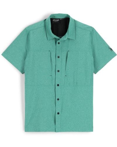 Spyder Canyon Short Sleeve Shirt - Verdant - Green