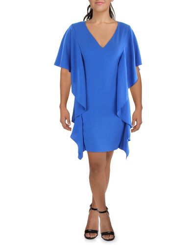 Lauren by Ralph Lauren Business Short Sheath Dress - Blue
