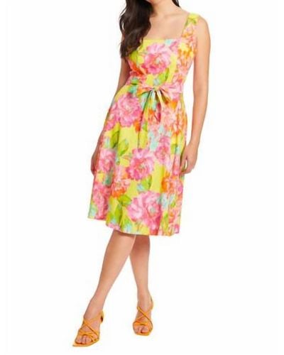 London Times Carmella Fit & Flare Dress - Multicolor