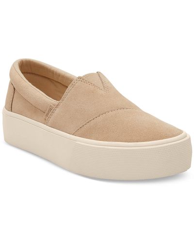 TOMS Suede Lifestyle Slip-on Sneakers - Natural
