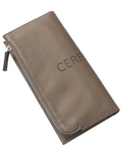 Cerruti 1881 Brown Leather Wallet - Gray