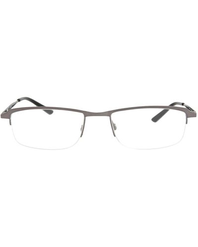 PUMA Square-frame Stainless Steel Optical Frames - Metallic