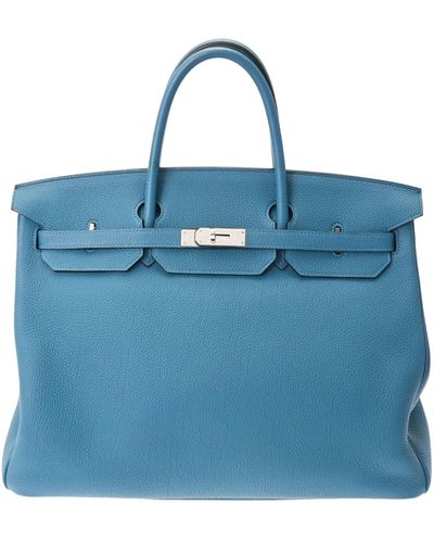 Hermès Birkin Leather Handbag (pre-owned) - Blue