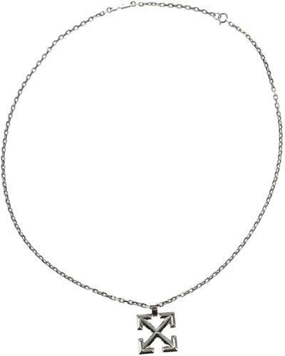 Off-White c/o Virgil Abloh Arrow Chain Drop Necklace - Metallic