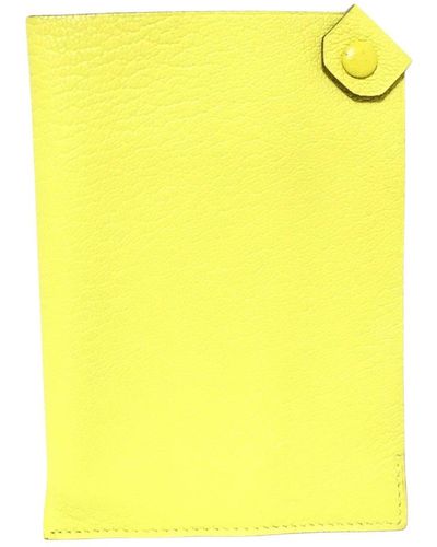 Hermès Tarmac Leather Wallet (pre-owned) - Yellow