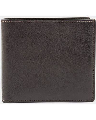 Hermès Macassar Evergrain Leather Vintage Bifold Wallet - Black