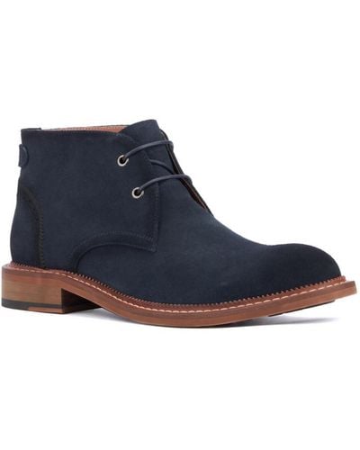 Vintage Foundry Suede Ankle Chukka Boots - Blue