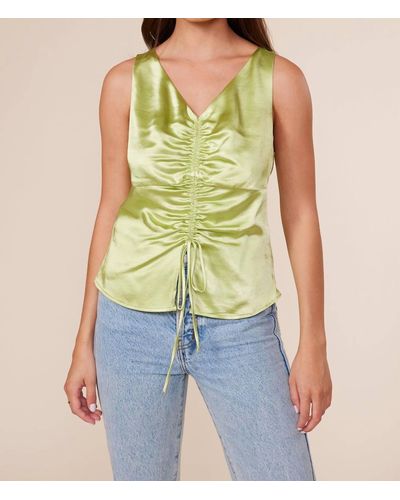 Lucy Paris Faye Ruched Top - Blue