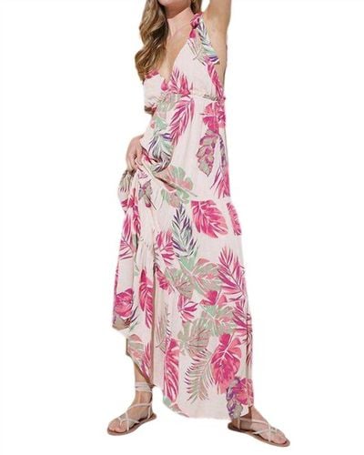 illa illa Printed Maxi Dress - Pink