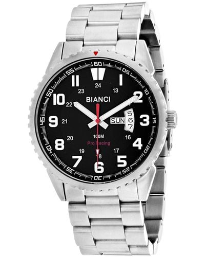 Roberto Bianci Black Dial Watch - Metallic