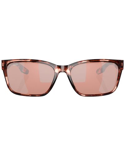 Costa Del Mar Palmas Mir 580p 06s9106 908105 Wayfarer Polarized Sunglasses - Black