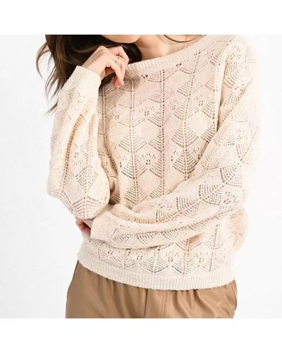 Molly Bracken Pointelle Sweater - Natural