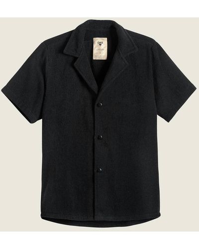 Oas Solid Cuba Terry Shirt - Black
