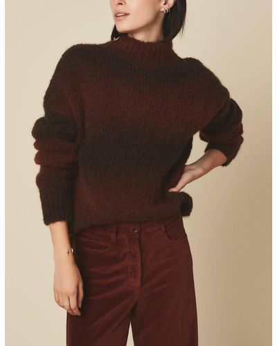 Hartford Mylow Gradient Pullover Sweater - Brown