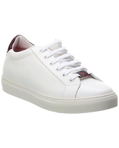Isaia Leather Sneaker - White