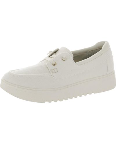 Dr. Scholls Get Onboard Canvas Lifestyle Boat Shoes - White