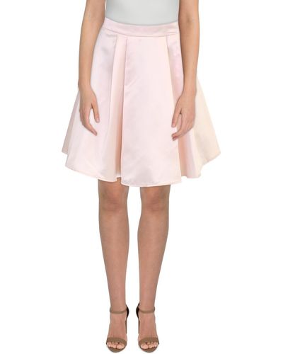 B Darlin Juniors Pleated Party A-line Skirt - Pink