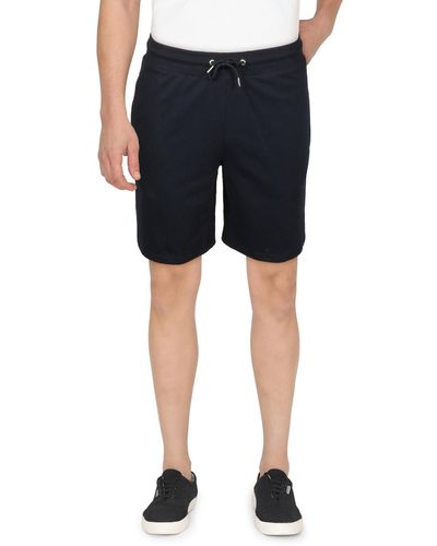 INC French Terry Pull On Casual Shorts - Blue