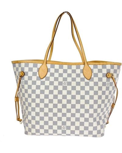 Louis Vuitton Neverfull Mm Canvas Tote Bag (pre-owned) - Metallic