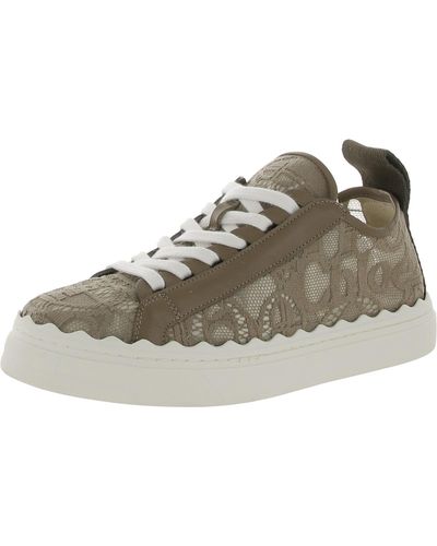 Chloé Lace-up Flats Casual And Fashion Sneakers - Brown