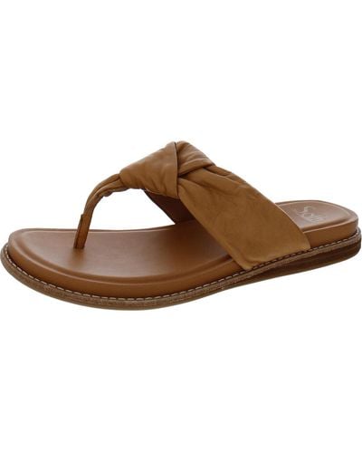 Söfft Essie Thong Slip On Thong Sandals - Brown