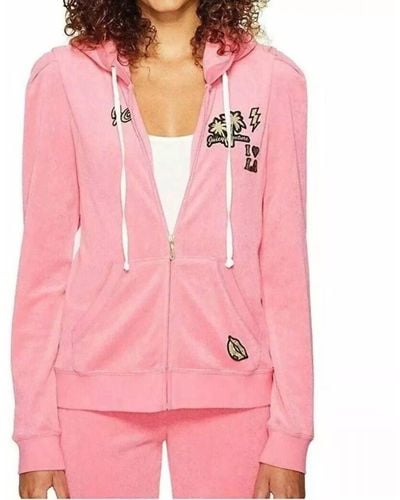 Juicy Couture Black Label Venice Beach Puff Sleeves Jacket - Pink