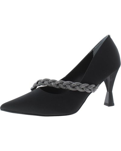 J. Reneé Nyomee Toe Pump Synthetic Lining Pumps - Black