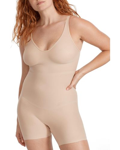Tc Fine Intimates Medium Control Girl Power Shaping Bodysuit - Natural