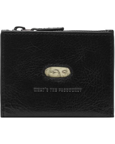 Fossil Andrew Card Zip Case Wallet - Black