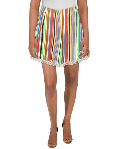 Simon Miller Linen Striped Mini Skirt - Multicolor