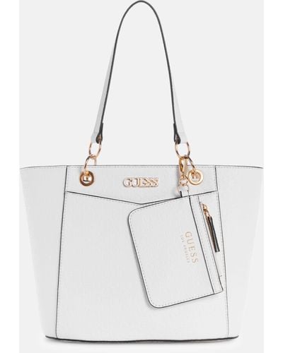 Guess Factory Zakaria Embossed Logo Carryall - White