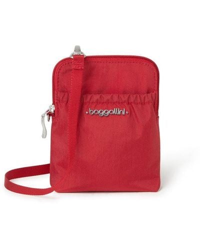 Baggallini Rfid Bryant Mini Pouch Crossbody Bag - Red