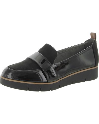Dr. Scholls Watson Patent Slip-on Loafers - Black