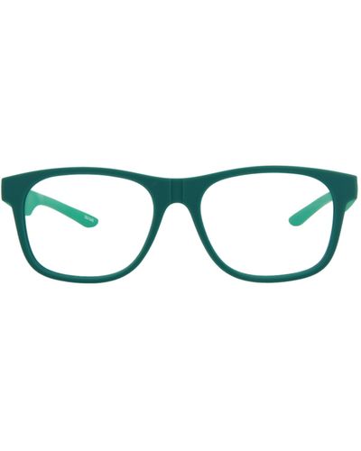 PUMA Square-frame Rubber Optical Frames - Green