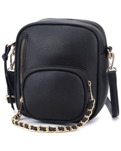 MKF Collection by Mia K Winona Vegan Leather Crossbody Bag - Black
