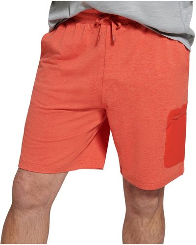 BASS OUTDOOR Heathe Pocket Casual Shorts - Red