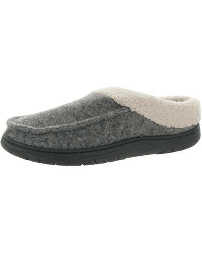 Haggar Comfort Slip On Loafer Slippers - Gray