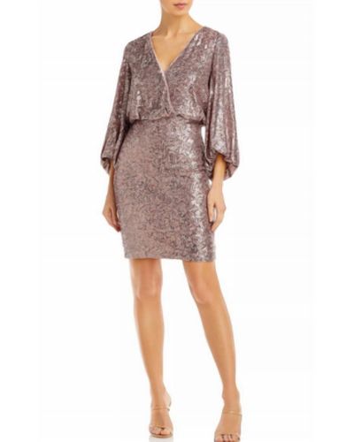 Eliza J Long Sleeve Sequin Dress - Multicolor